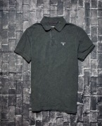 BARBOUR KOSZULKA POLO MĘSKA POLÓWKA SZARA Z KOŁNIERZYKIEM LOGO PREMIUM