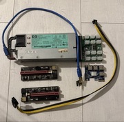 Zasilacz risery PCI-E pod serwer AI lub koparkę