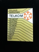 Wpinka TELKOM WARSZAWA POLAND przypinka TELKOM PRL BDB 