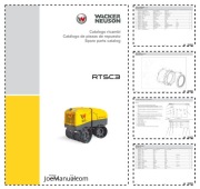 Wacker Neuson RTSC3 Roller Parts Catalog Katalog części
