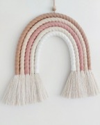 Tęcza makrama różowa