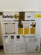 Bramka zabezpieczająca Safety 1st – drewniana (U-Pressure Fit)