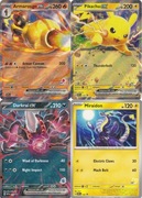 4 Karty PROMO Pokemon TCG Armarouge ex+Pikachu ex+Darkrai ex+Miraidon nowe!