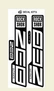 Naklejki na amortyzator Rockshox ZEB ULtimate 2023 / Białe