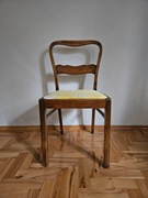 Krzesło Art Deco, drewniane, piękne, nowa tapicerka