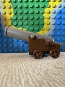 Lego Piraci - Armata / Działo 2527 + 2533C01 Brązowa na kołach 6285 6286