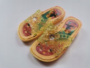 Klapki dziewczęce rozm. 33 ŻÓŁTE - 18,5 cm