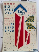 Kalkomania Su-27 "„Rosyjscy Rycerze”" skala 1/72 (Travers)