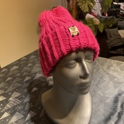 Czapka Handmade robiona na drutach, gruba