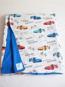 Duża 100% naturalna kołderka dla dzieci WYŚCIGÓWKI