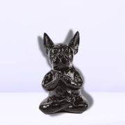 Figura Dekoracyjna - Medytujący Piesek Buldog Francuski