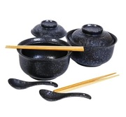 Zestaw 2 Misek Do Ramenu Ramen Bowl 750ml + łyżeczki + patyczki