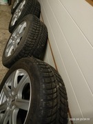 4x Koła zimowe felgi aluminiowe opony mitsubishi nissan 225/60r17 5x114,3 