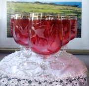 Bohemia Crystal Glass "Claudia"zestaw 6 kieliszków do wina