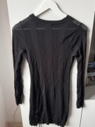 Czarna siateczkowa sukienka - Missguided rozm. M