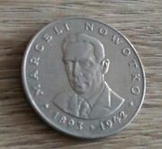 Stara moneta Polska 20 zł 1976 Marceli Nowotko 