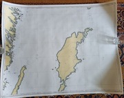 Mapa morska okrętowa nawigacyjna Gotlandia 1969 rok