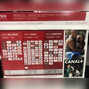 Telewizja na kartę z pakietem Canal + do27.01.2020
