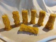 Świece, świeca z prawdziwego oczyszczonego wosku pszczelego