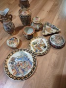 Zestaw chińskiej  porcelany w stylu satsumi