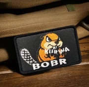 Naszywka taktyczna bóbr haftowana rzep odznaka morale wojskowa militaria