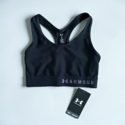Under Armour biustonosz sportowy top damski czarny rozmiar XS nowy