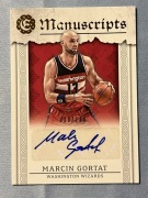 2016-17 EXCALIBUR #M-MG WIZARDS Marcin Gortat MANUSCRIPTS AUTO 018/149