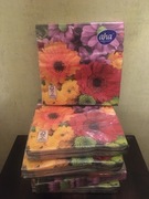 Gerbera kwiaty serwetki papierowe 33x33 aha