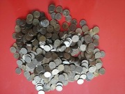 Monety kolekcjonerskie  1 groszowe  mosiężne    