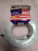 Kabel koncentryczny antenowy końcówki antenowe