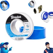 10 x SUPER MOCNA TAŚMA TEFLONOWA 12M X 12MM PTFE USZCZELNIAJĄCA DO METALU