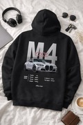Czarna bluza z kapturem BMW M4 CSL | streetwear | car culture | motorsport
