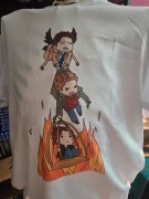 Biała Koszulka Supernatural – Castiel i Sam ratują Deana z piekła