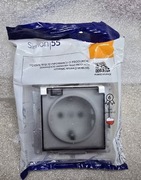 Simon 55 białe gniazdko pojedyncze ip 44 TGSZ1BCZ. 01/111A