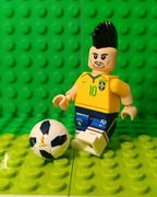 Minifigurka piłka nożna piłkarz Brazylii klocki LEPIN Soccer