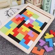 Drewniana gra Puzzle 3D 