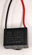 Kondensator Rozruchowy 2uF 450V CBB61