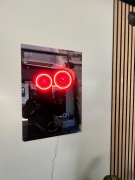 Dekoracja LED do pokoju - sportowy samochód - Nissan GTR