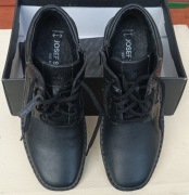 Buty męskie trzewiki skórzane ocieplane czarne Josef Seibel rozmiar 46