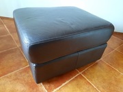 Duża pufa skórzana