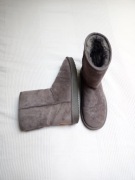 Buty botki szare futro zamsz Xti 