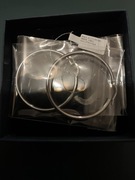 Kolczyki koła z białego złota