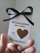 Zdrapki na wesele z kokardką 