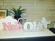  dekoracja napisy 3d imię inicjały wesele dziecko