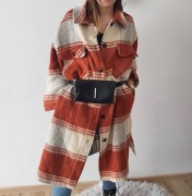 Płaszcz krata roz S 