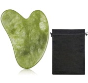 KAMIEŃ PŁYTKA GUA SHA Z JADEITU MASAŻER DO TWARZY