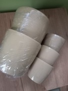 Zestaw 5 doniczek plastikowych bez podstawek