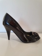 Bravo Moda 36 skóra lakierowana open toe 23,5 cm 