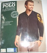 Koszulka polo z długim rękawem L