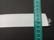 Guma biała tkana 35mm płaska taśma gumowa